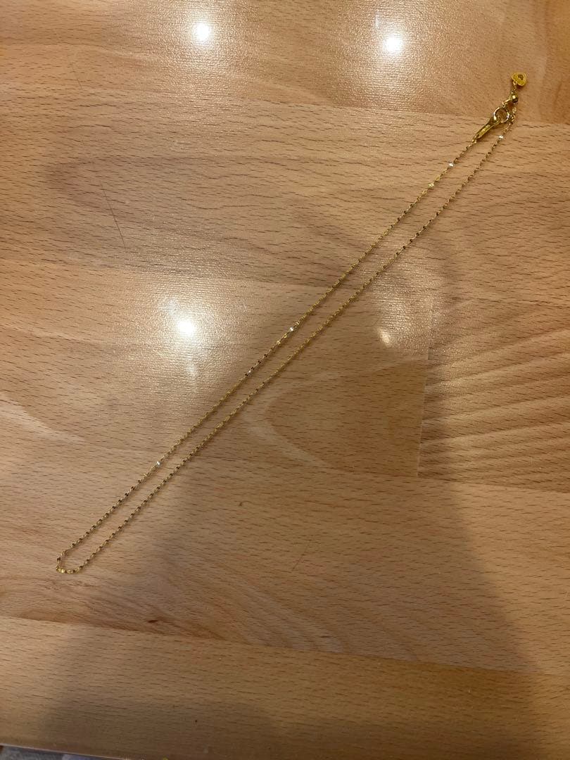 新品未使用　純金　k24 24k 日本製　ネックレス スライドアジャスター付き