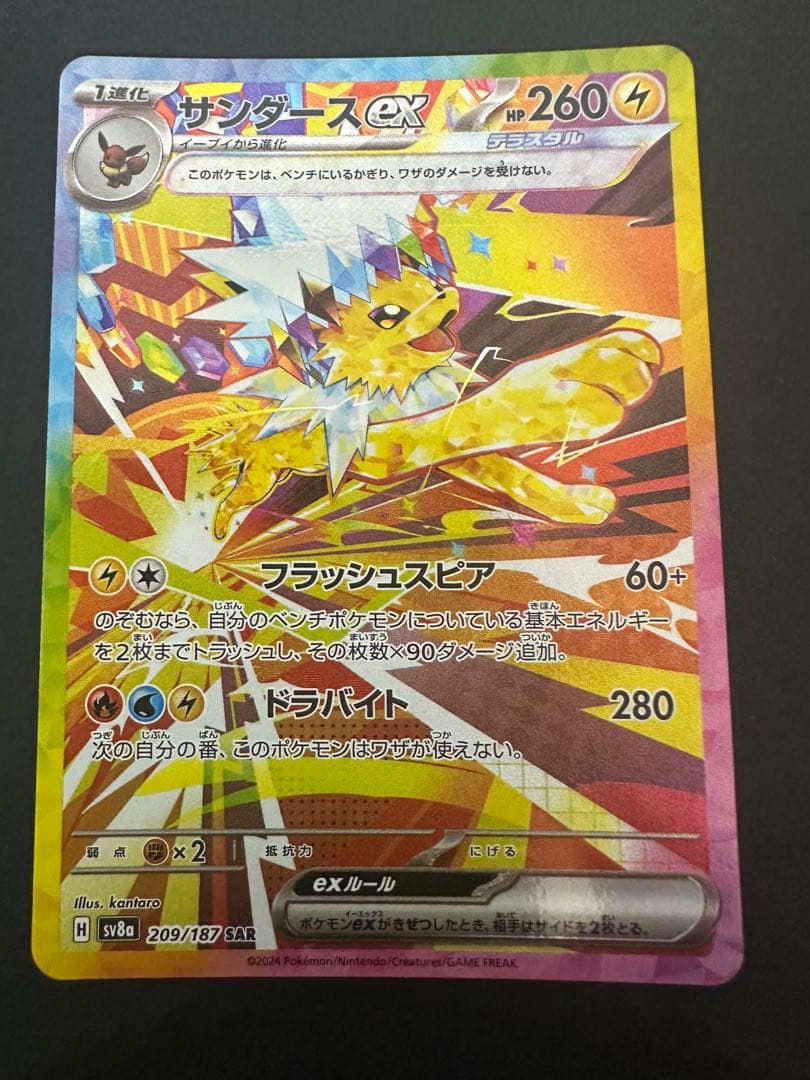 ポケモンカード トウコ・アイリスの闘志・サンダース ハイパーボール ポッチャマ