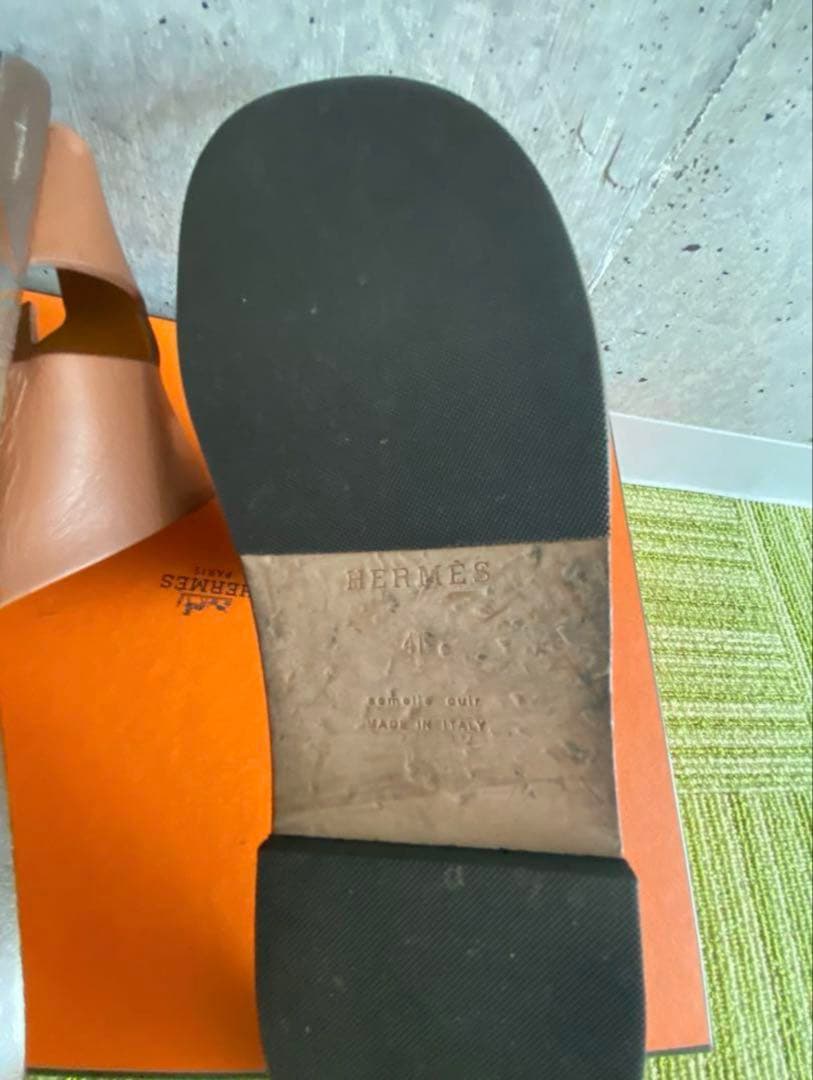 HERMES ブラウン サンダル 41 サイズ