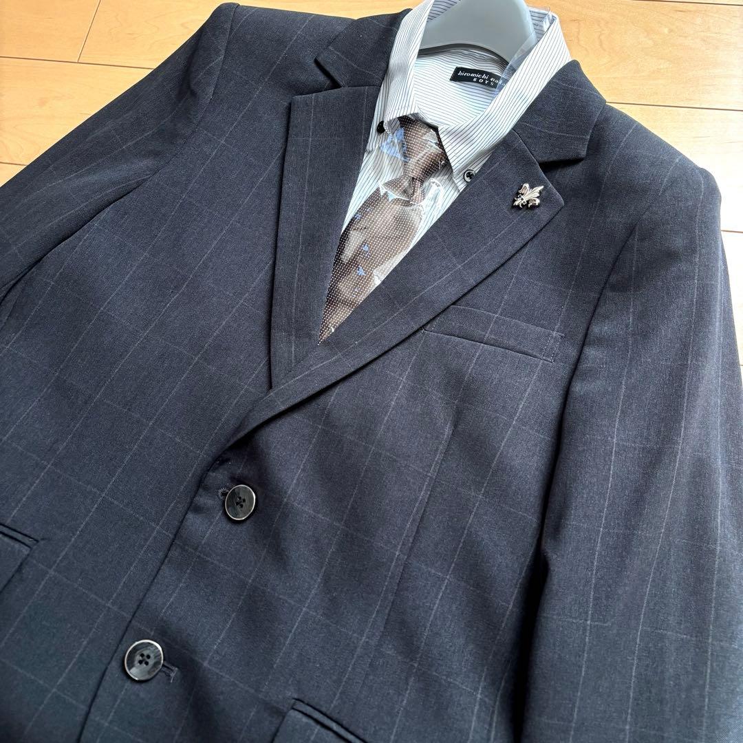 【新品】 キッズフォーマル スーツ 165 卒業式 男の子 完品