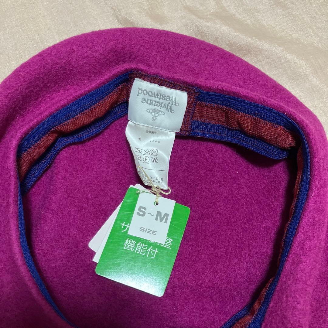 ⭐︎新年セール⭐︎未使用タグ付Vivienne Westwoodベレー帽オーブ刺繍