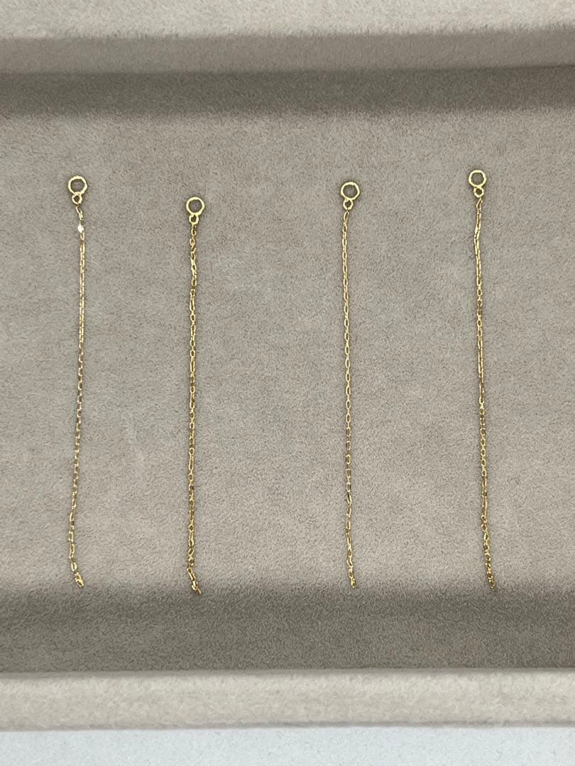 オレフィーチェ　K18YG 「チェーン」チャーム　4本セット