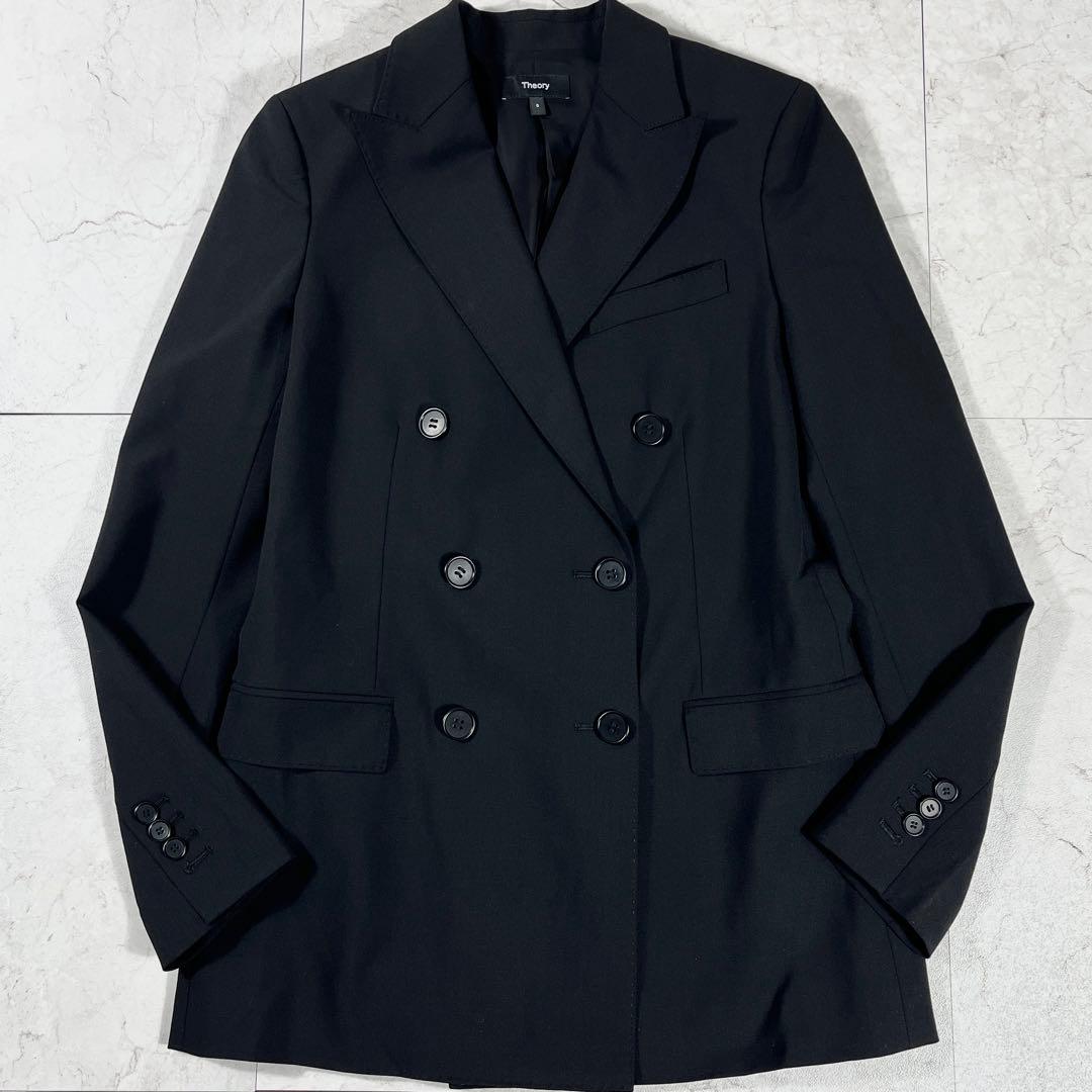 ✨未使用級 theory ダブルブレスト 近年モデル ストレッチ 伸縮性