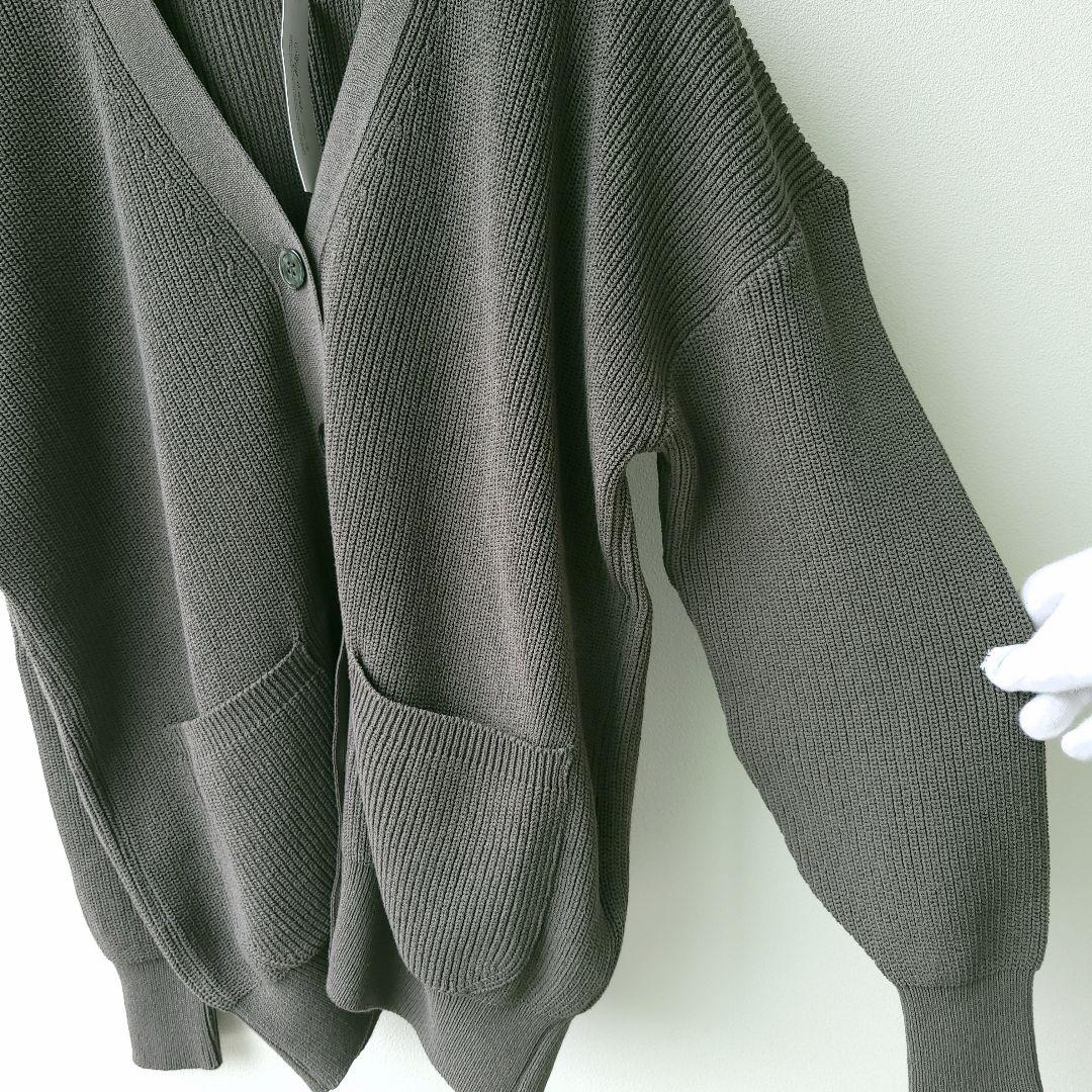 新品未使用タグ付き　ハグオーワー　畦編みニットカーディガン　サイズフリー