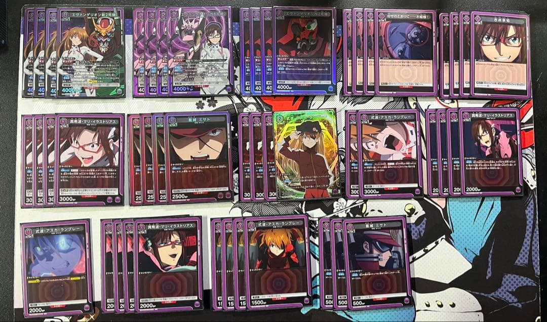 ユニオンアリーナ エヴァンゲリオンWILLE デッキ　紫　調整パーツ付き