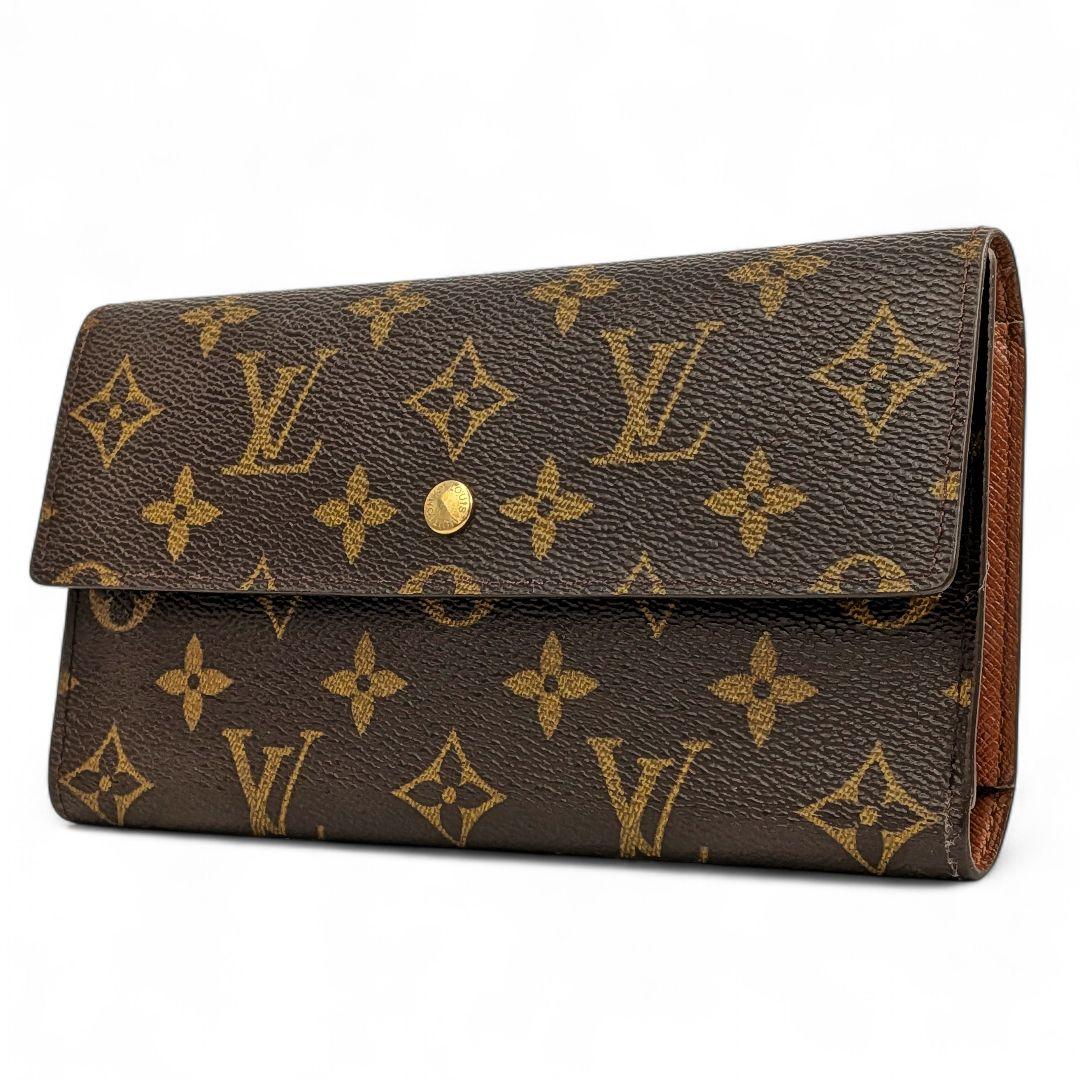 外観美 ルイヴィトン モノグラム ポルトトレゾール インターナショナル 963