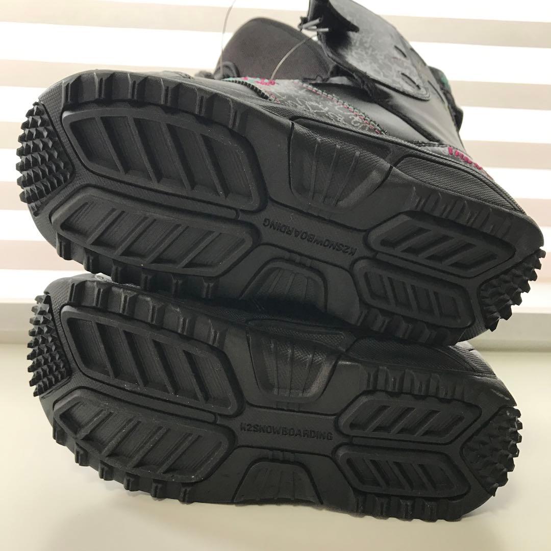 haha K2 女性用スノーボードブーツ ブラック/ポルカドット　24cm