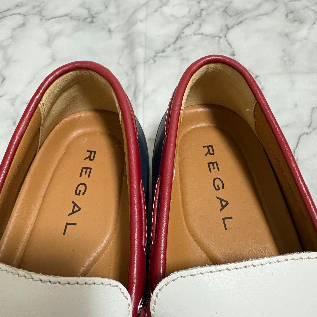 ほぼ未使用 REGAL 55PR 日本製 デッキシューズ コンビ 25