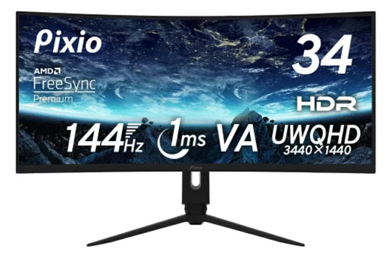 【スタンドなし】Pixio PXC348C ゲーミングモニター 34