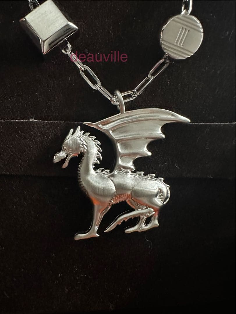 【新品未使用】国内購入Hermes タリスマン ドラゴン エール ネックレス