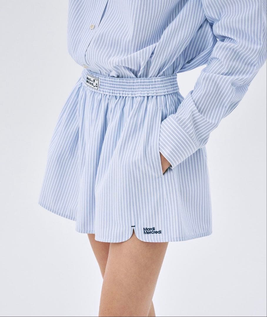 【Mardi Mercredi】COTTON SHORTS STRIPE