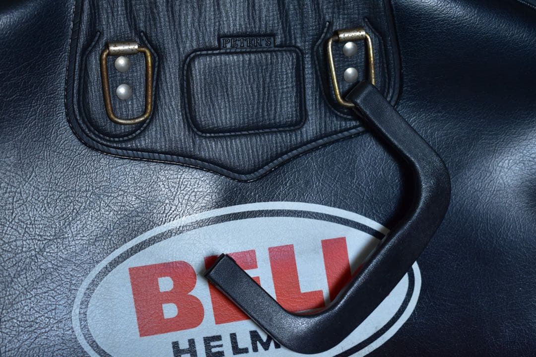 70s BELL ヘルメットバッグ 大型 当時もの レザー