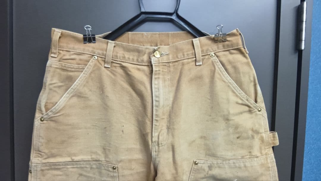 カーハート・ダブルニー・USA製・W34・L32 ペイント・