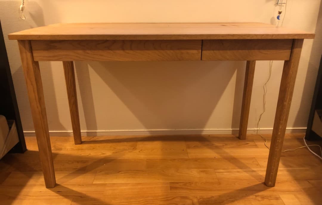 無印良品　学習机(天然木•オーク材) 廃盤品