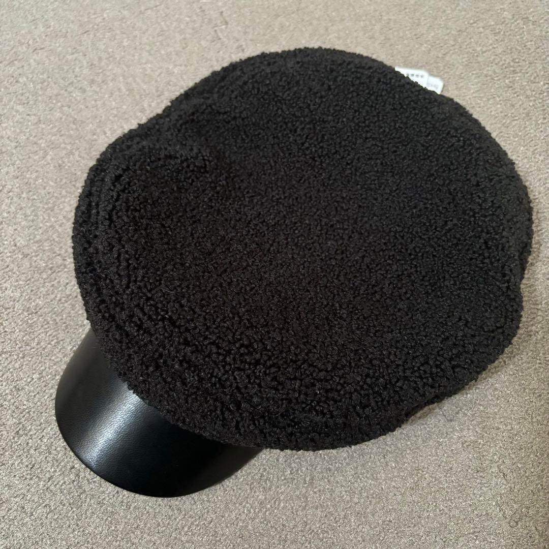 激レア希少UGG LTHR AND SHERPA BAKER HAT UGG帽子