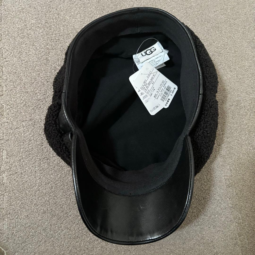 激レア希少UGG LTHR AND SHERPA BAKER HAT UGG帽子