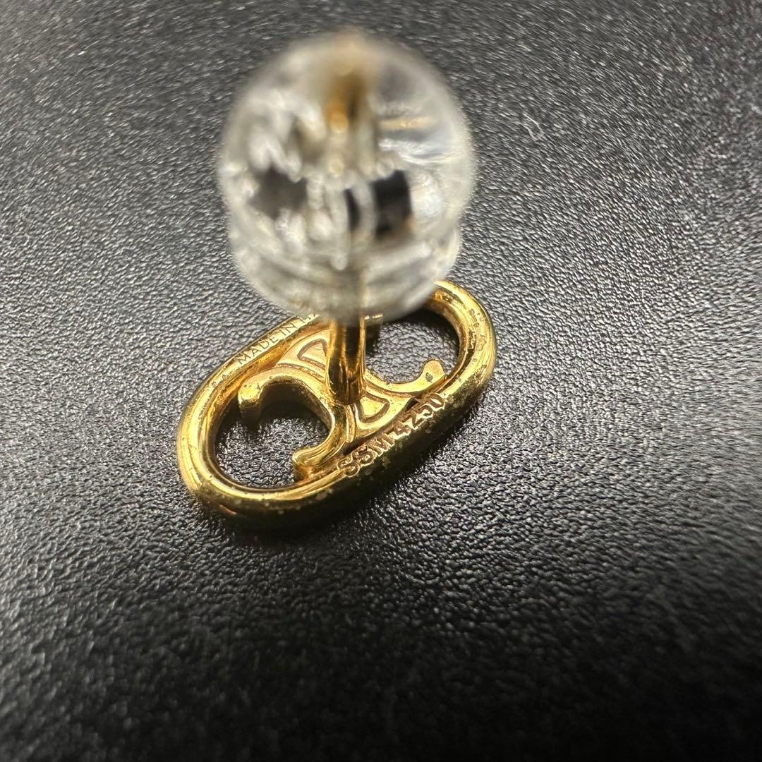 極美品✨　セリーヌ　ピアス　マイヨン　　ロゴ　トリオンフ　1320