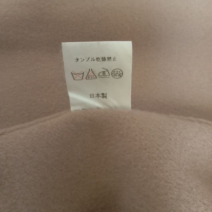 【匿名】大きいサイズカシミヤ100%ロングコートベージュダブル★バーバリー