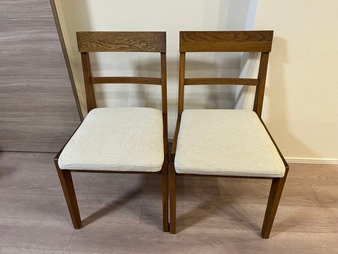 unico ADDAY(アディ)　チェア2脚セット　東京都引き取りのみ