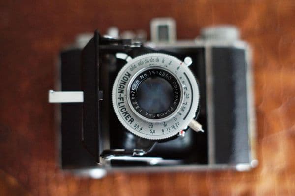 ミノルタ　セミP　 蛇腹　フィルム　カメラ　ケース付き