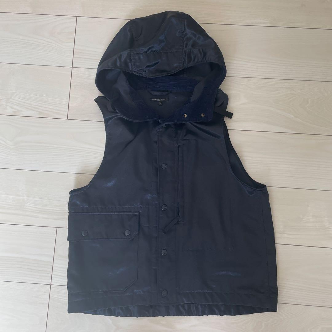 ENGINEERED GARMENTS フード付きベスト Mサイズ ブラック