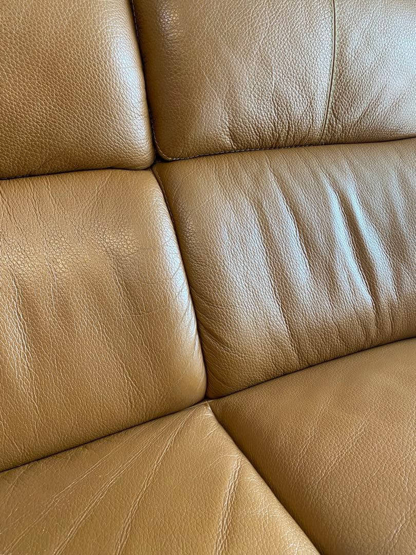 【ラスト値下げしました！12/25までの出品！】2〜3人掛けソファ｜本革レザー