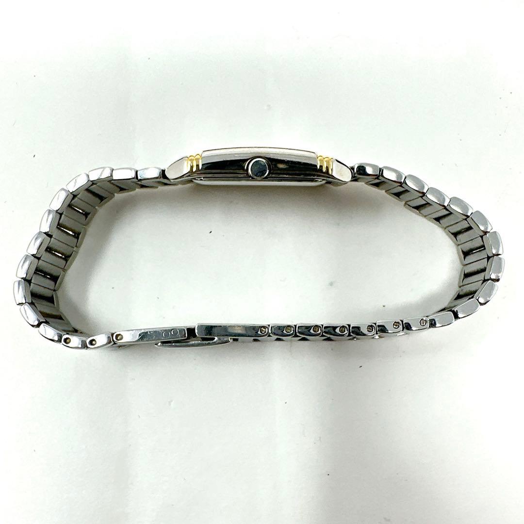 新品電池 稼働 イブサンローラン レディース腕時計 スクエア青針 付属品あり