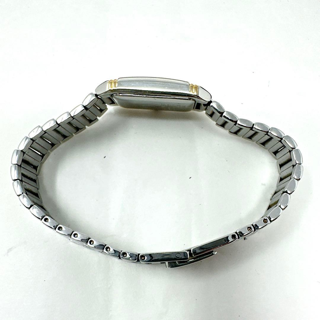 新品電池 稼働 イブサンローラン レディース腕時計 スクエア青針 付属品あり