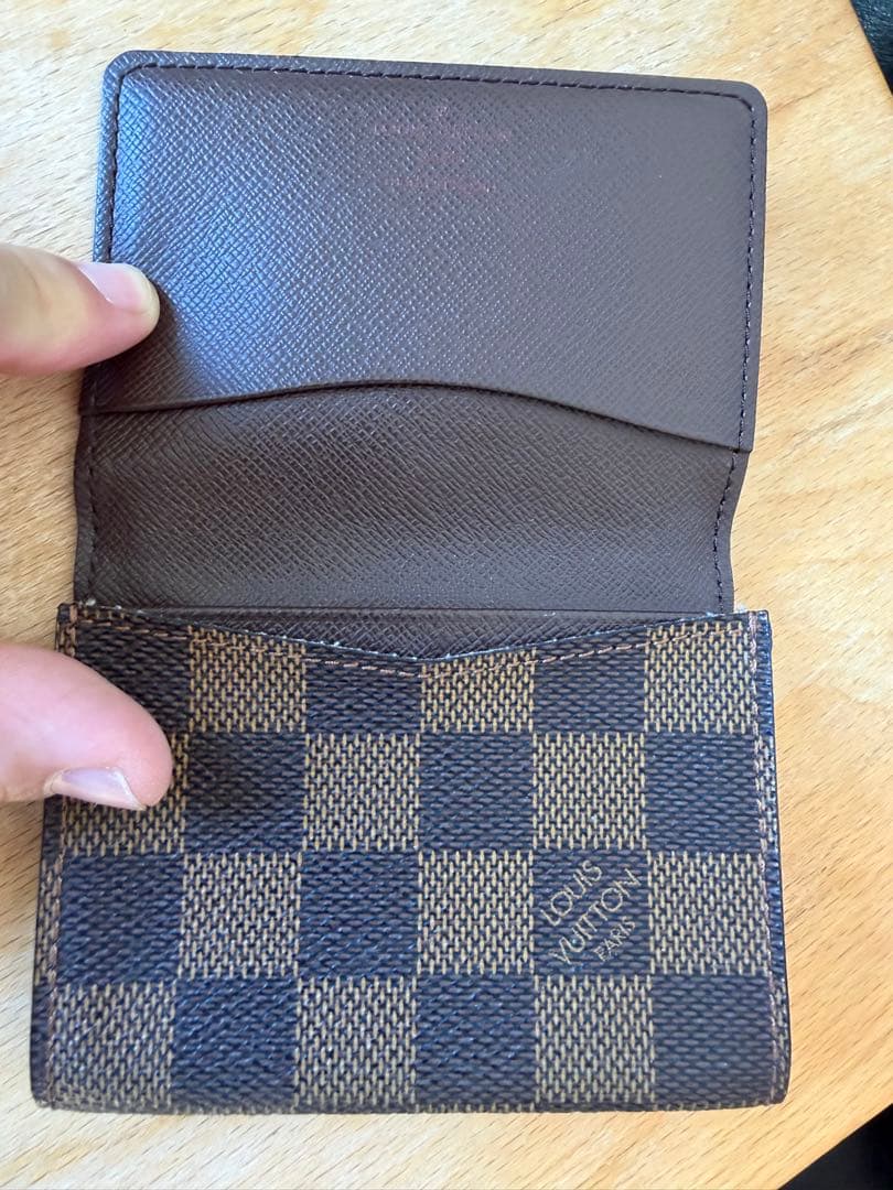 美品　ルイヴィトン　ダミエ　名刺入れ　カードケース