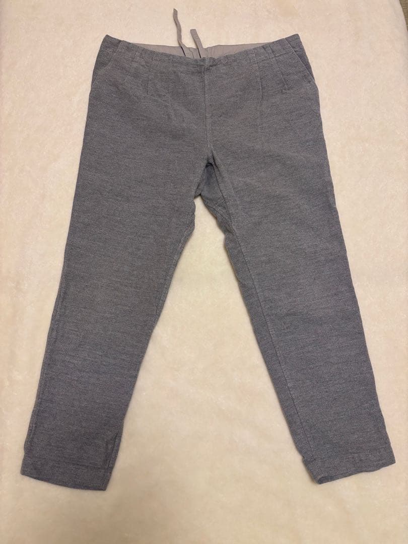 えみおわす ウールコットン タックパンツ