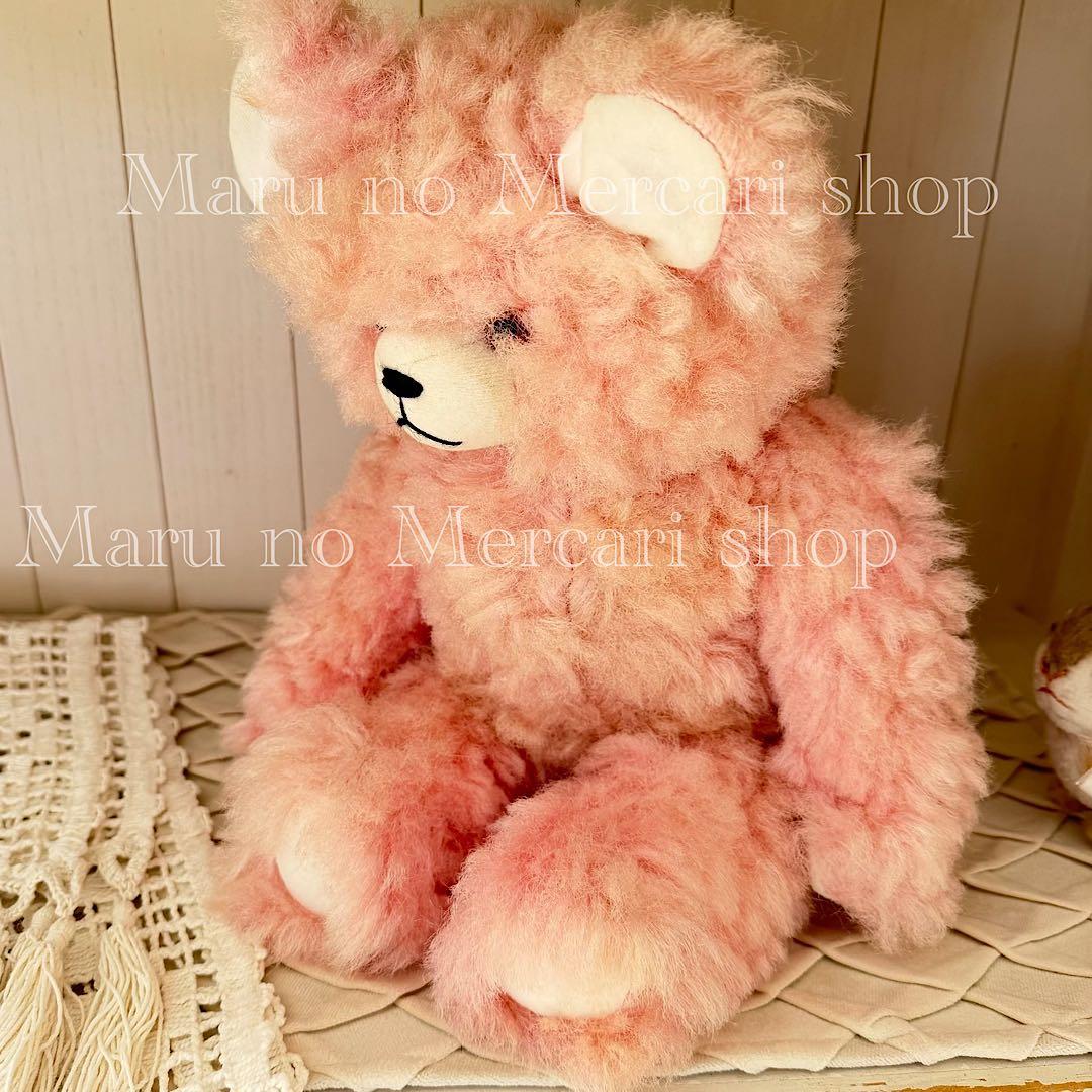 アンティークベア　ドイツ　ピンク　テディベア　アンティーク　Vintage ベア