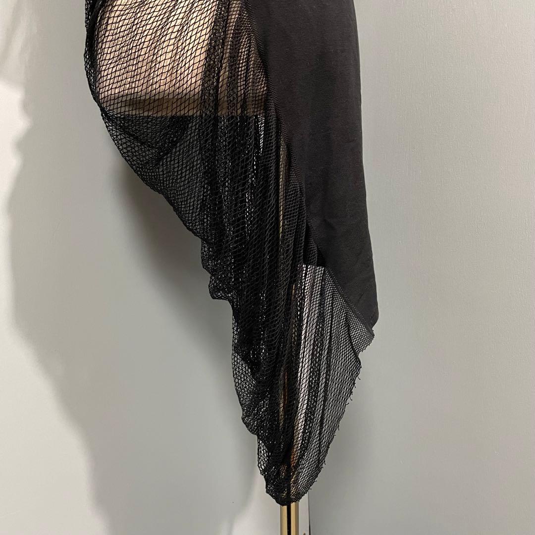 美品◆LIMI feuリミフゥ◆ノースリーブメッシュワンピース