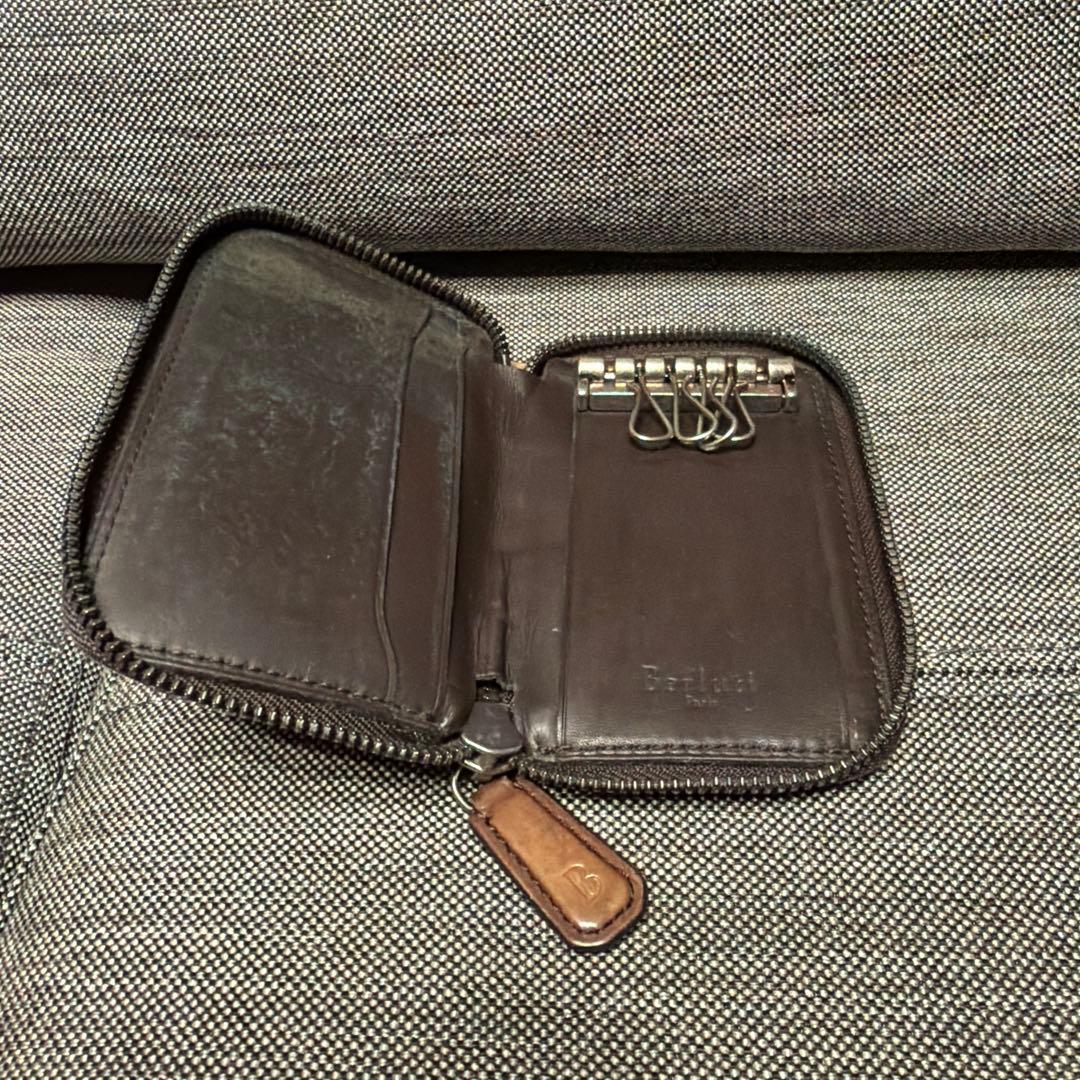 ま*ろ様 Berluti レザー キーケース ブラウン