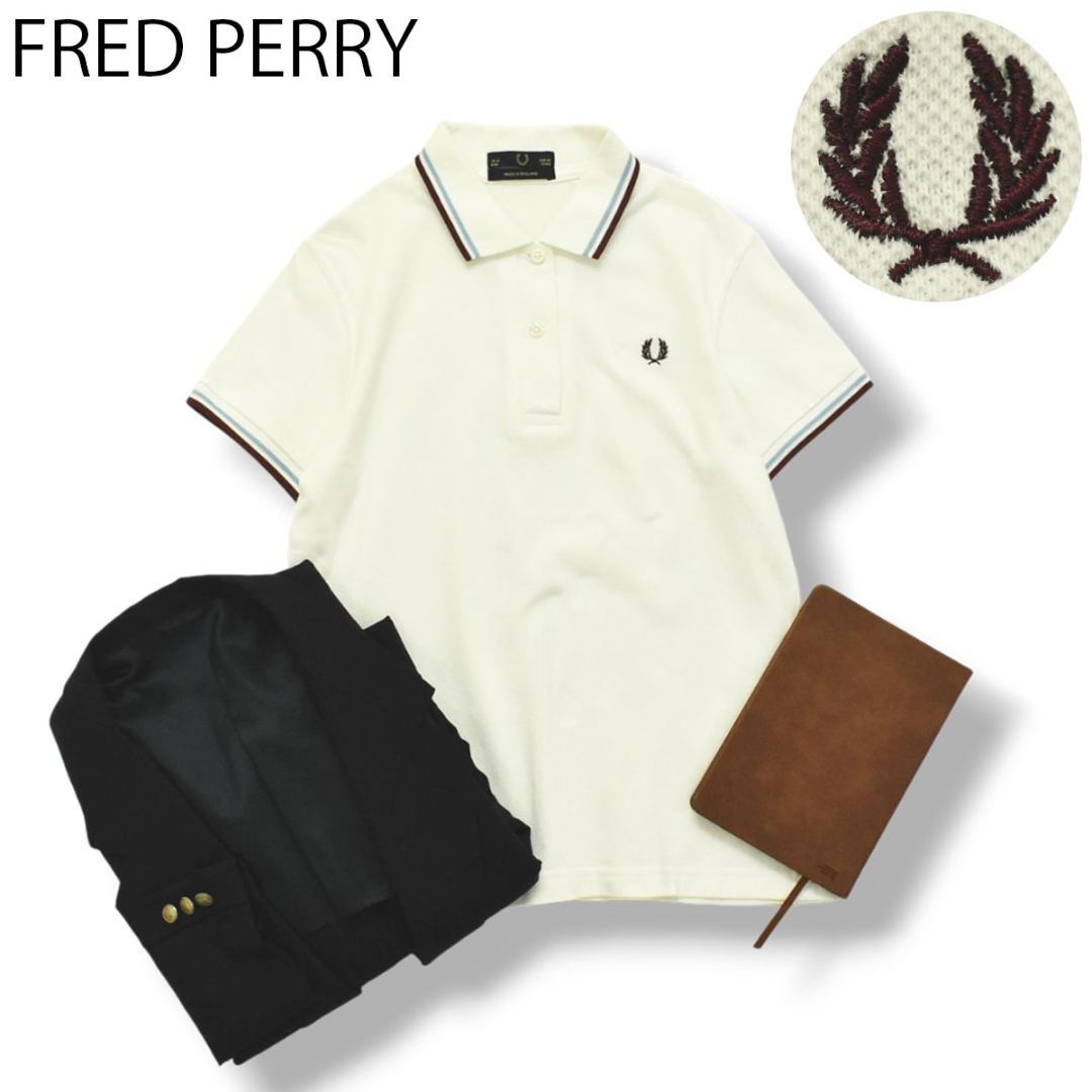 【美品】英国製 フレッドペリー FRED PERRY 半袖 月桂樹 ポロシャツ♪
