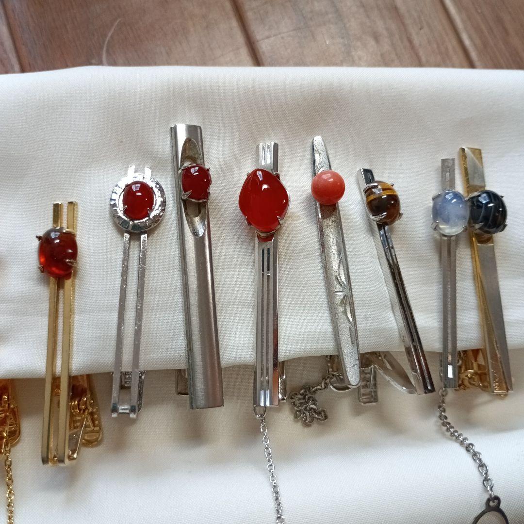 まとめ売り ネクタイピンとカフスボタンの166点セット 大量 ケース 本日限り