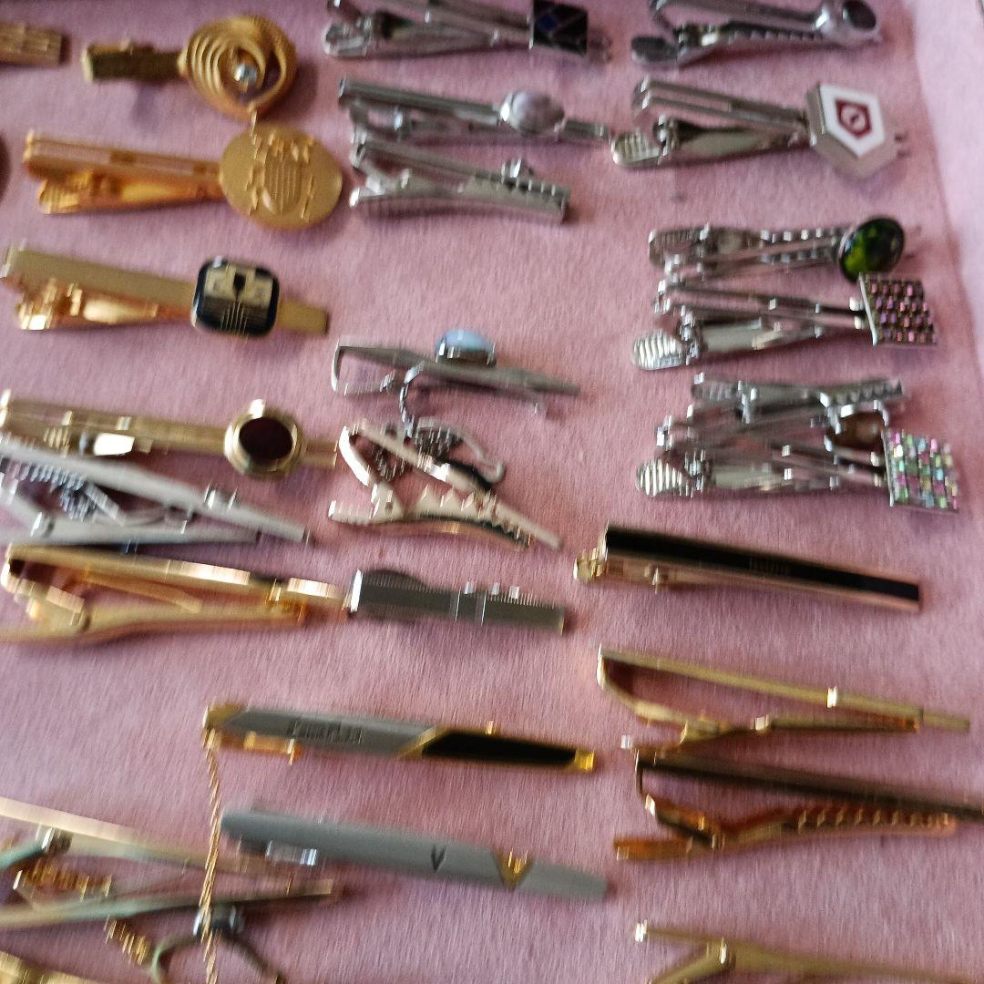 まとめ売り ネクタイピンとカフスボタンの166点セット 大量 ケース 本日限り