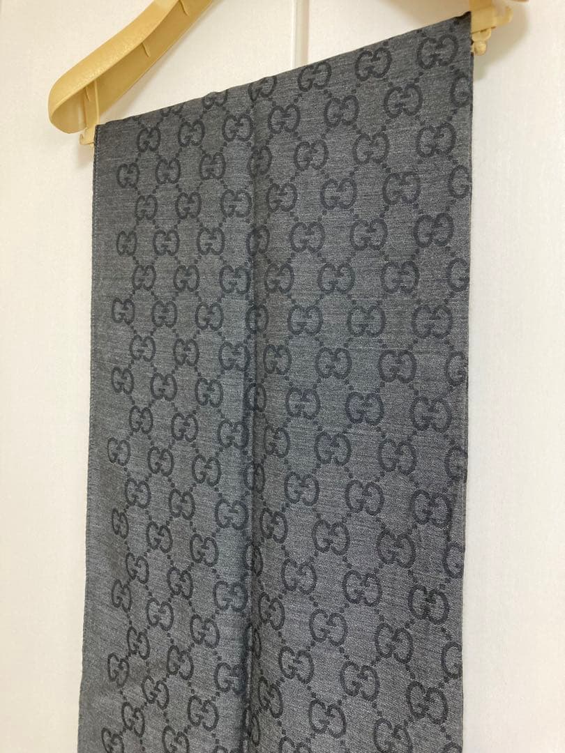 ☆新品、未使用☆ GUCCI グレー GGロゴ ストール　ショール