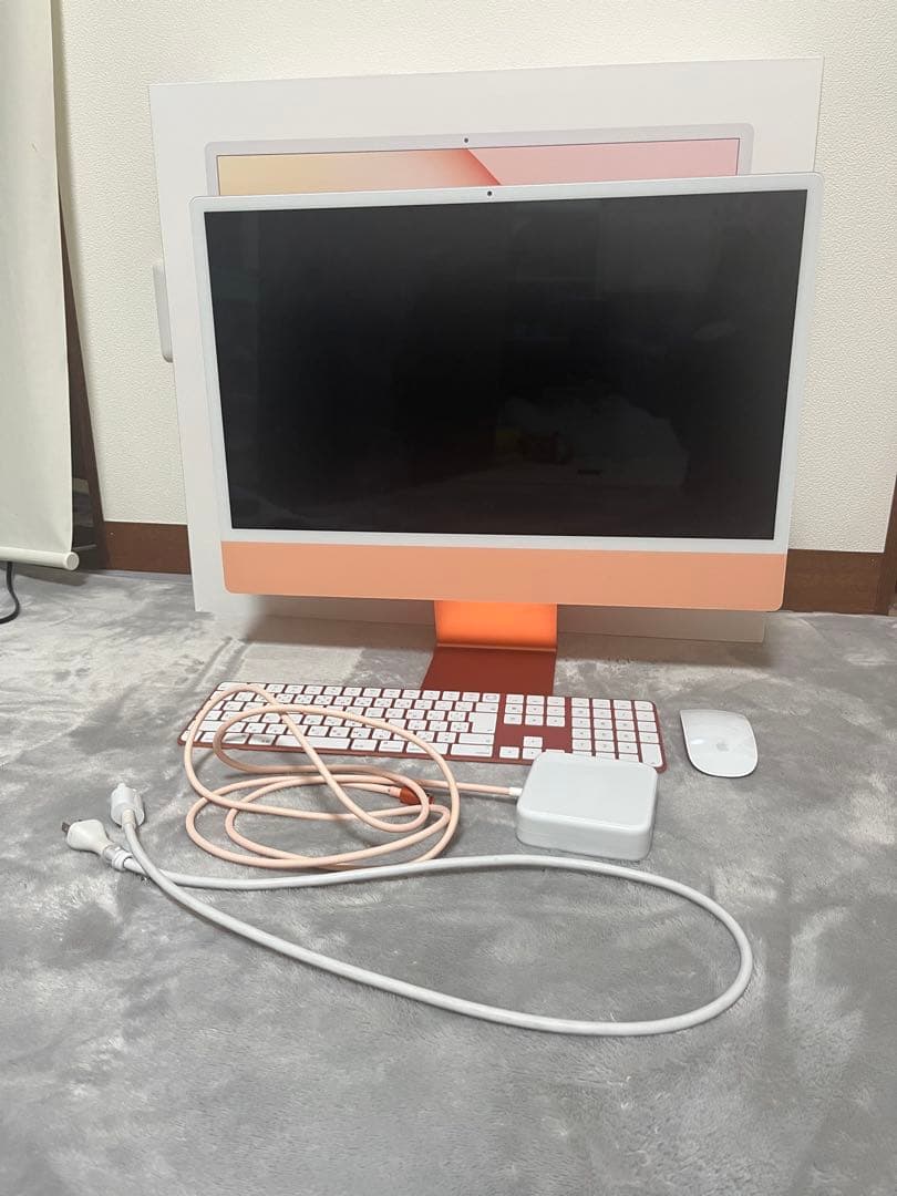 【美品】iMac 2021 24インチ512GB / オレンジ