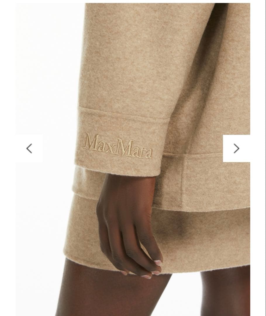 ク*ラ様 マックスマーラフード　ウールカシミヤオーバーサイズフーディー