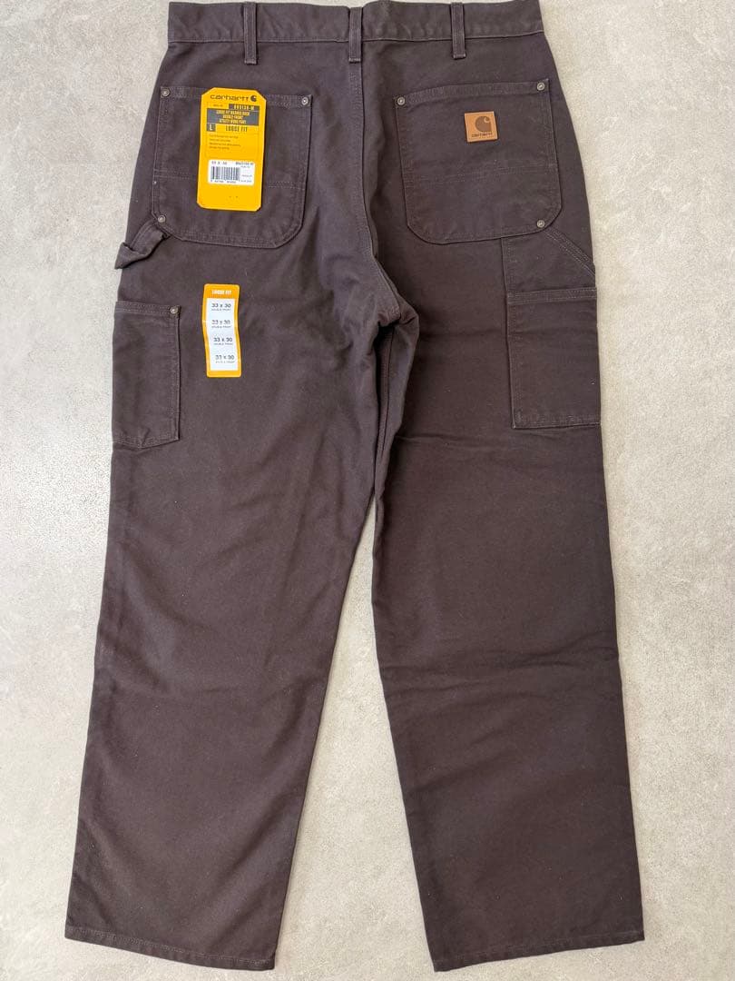 極美品 アメリカ製 carhartt ダブルニーペインターパンツ 33×30