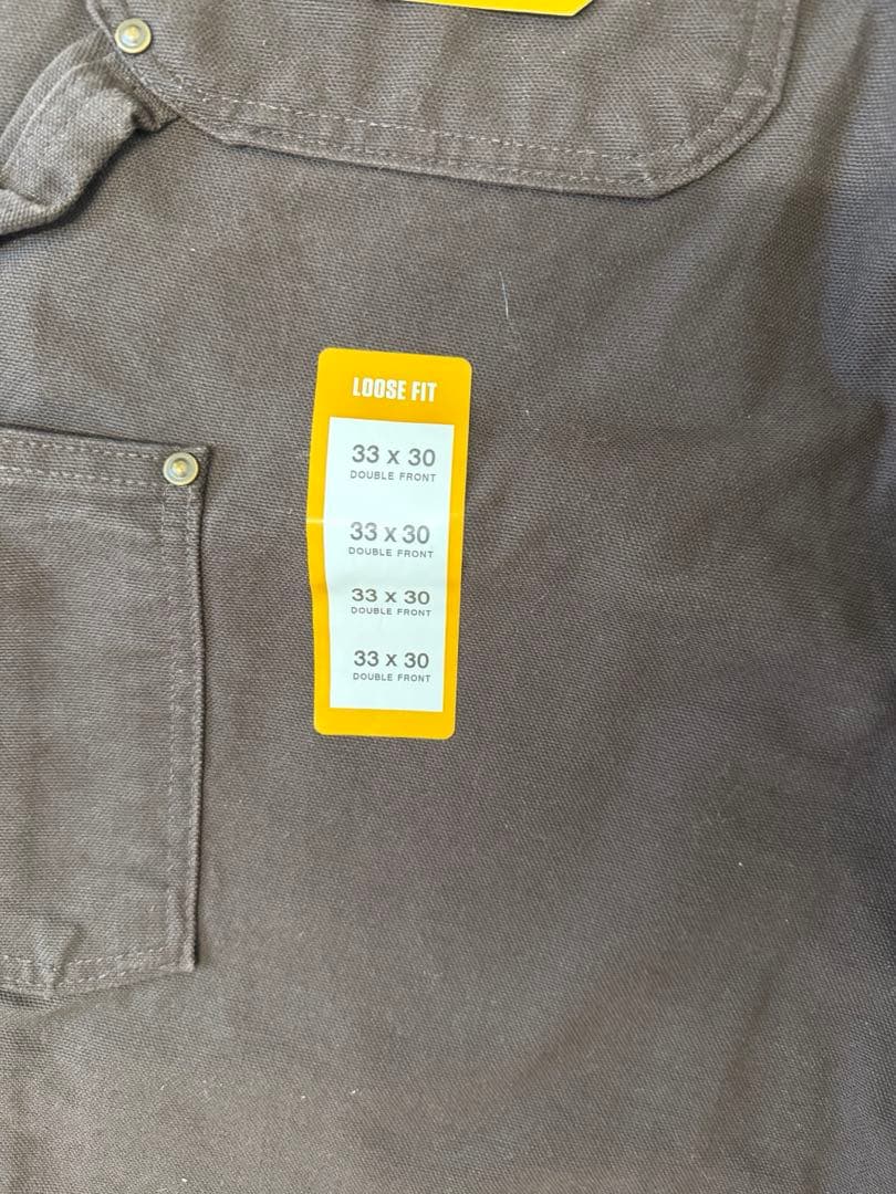 極美品 アメリカ製 carhartt ダブルニーペインターパンツ 33×30