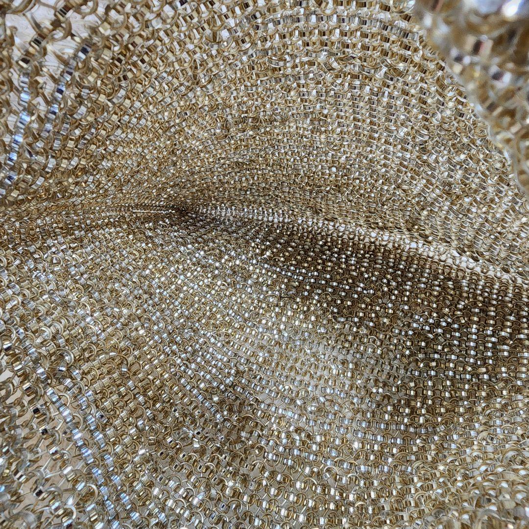 アンテプリマ ゴールド ワイヤーバッグ ラインストーン パーティー 保存袋有