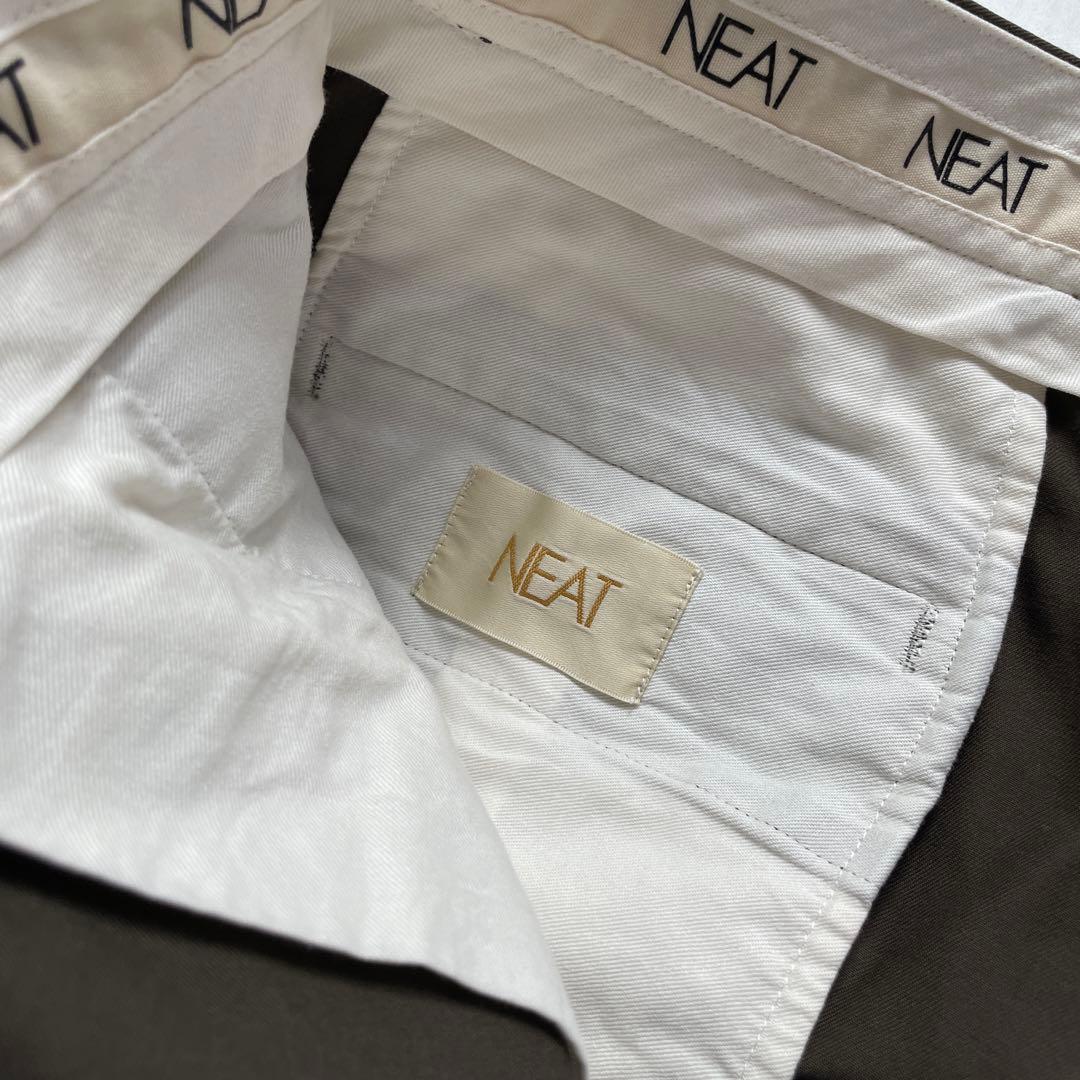 【andk】NEAT Chino チノスラックス 46 カーキブラウン