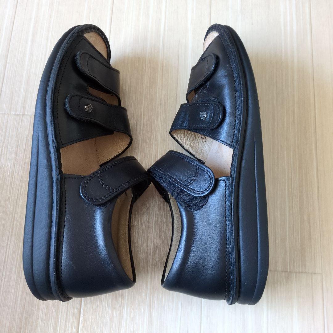 Finn Comfort 黒 コンフォートサンダル EU 38