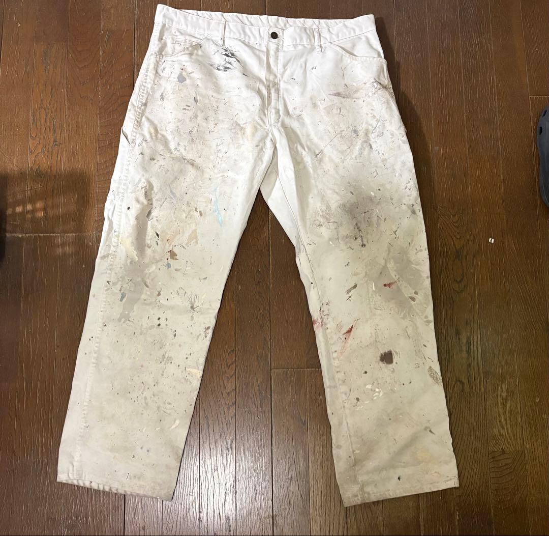 Dickies ホワイトペインターパンツ 00s ペイント