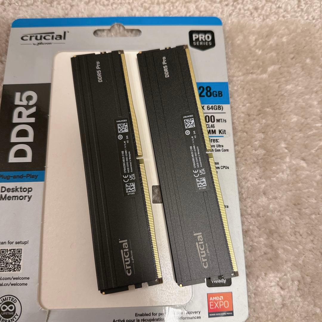 Crucial PRO 64GB×2枚 (128GB) DDR5-5600
