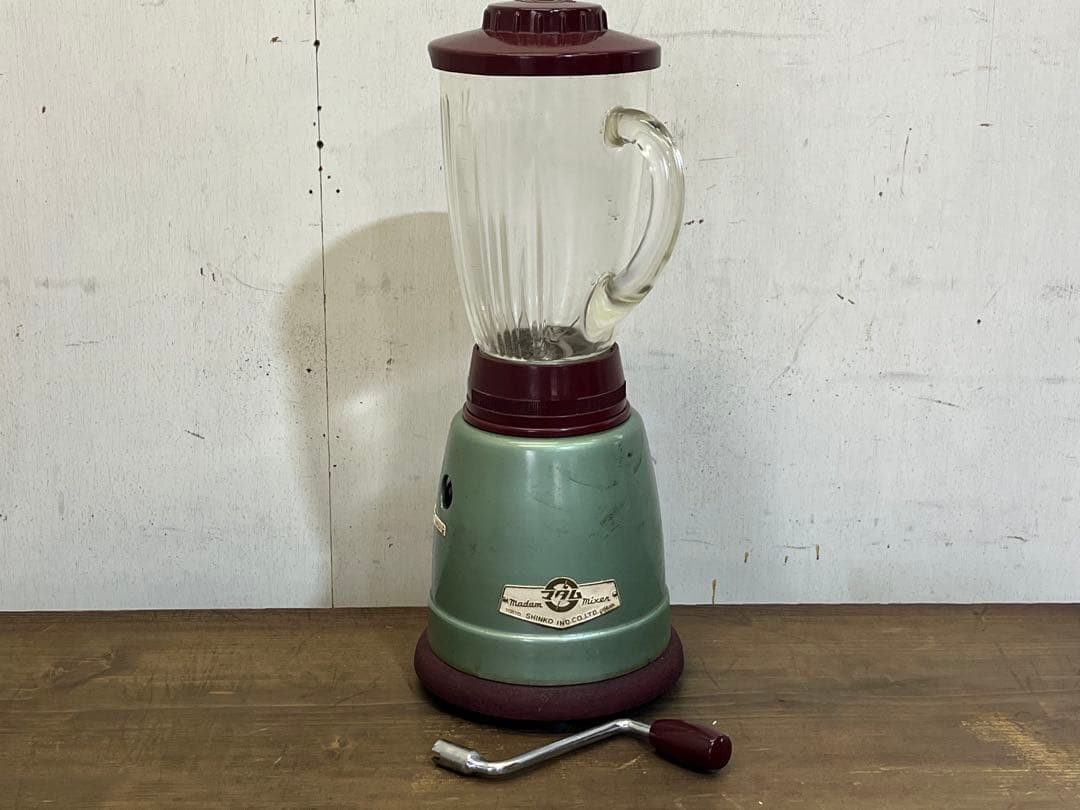 昭和レトロ 手回しミキサー 手動式 マダム