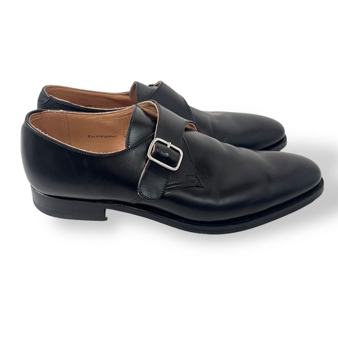 美品 英国製 ラルフローレン モンクストラップ レザー シューズ 7 1/2