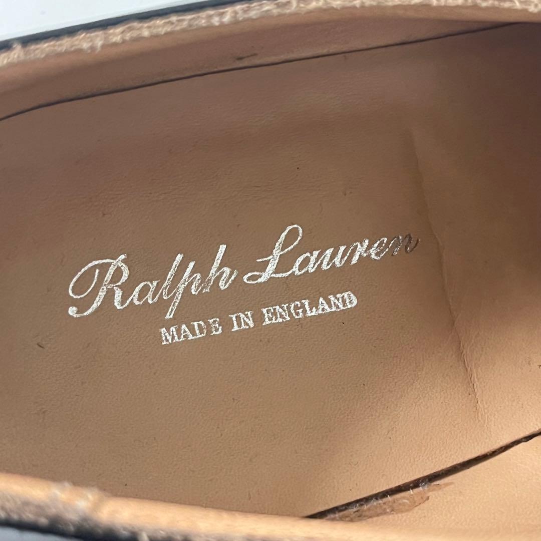 美品 英国製 ラルフローレン モンクストラップ レザー シューズ 7 1/2