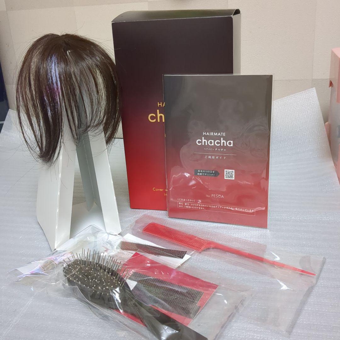 試着のみ　PESCA chacha ダークブラウン ショートウィッグ
